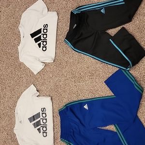 Adidas Bundle Size M 10- 12 Track Pants  and Shirts